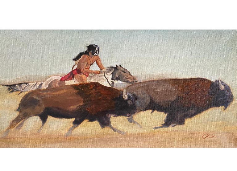 the great race oil on canvas by chris reecer